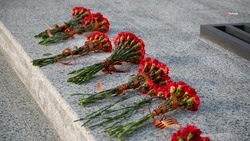 Территорию у воинского мемориала обновили в Красногвардейском округе